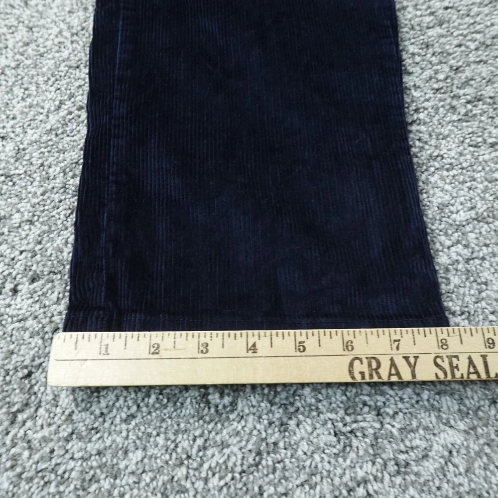 LL Bean Pants‎ Mens 34X30 Blue Corduroy Cord Chino Trouser Classic Fit Stretch